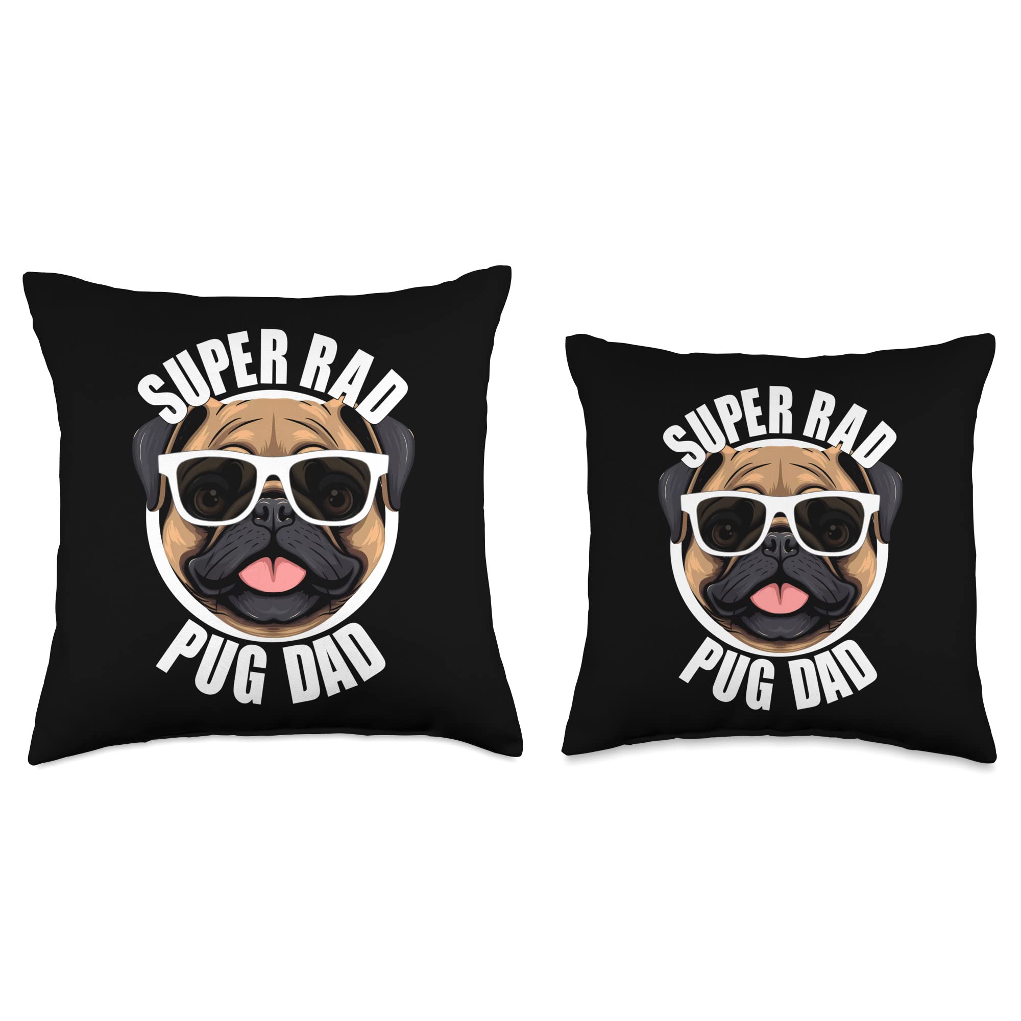Amazon.com: Pug Dad Funny Father's Day Dog Dad Men's Throw Pillow